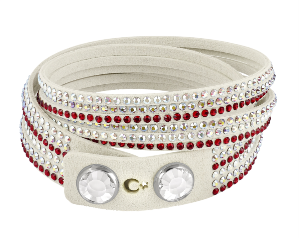 SWAROVSKI AY-YILDIZ LOGOLU DERİ BİLEKLİK 5263870