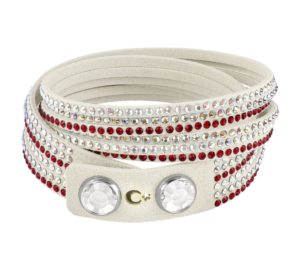 SWAROVSKI AY-YILDIZ LOGOLU DERİ BİLEKLİK 5263870