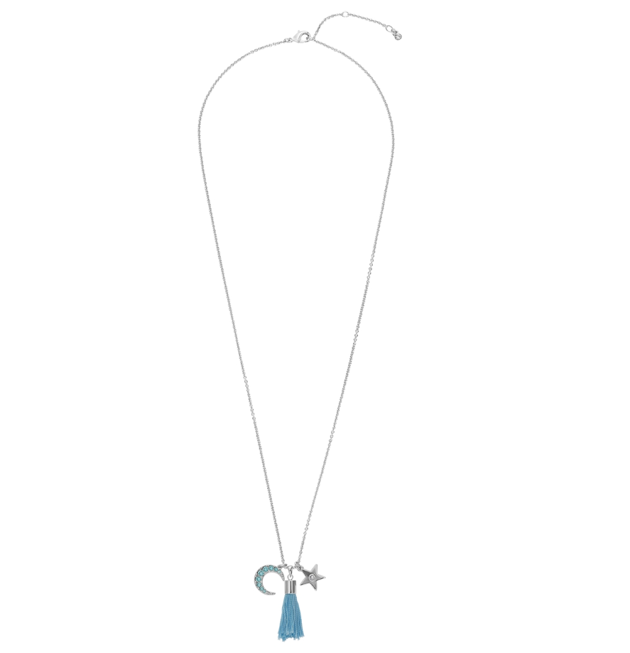 SWAROVSKI AY-YILDIZ VE PÜSKÜL DETAYLI KISA KOLYE 5263865