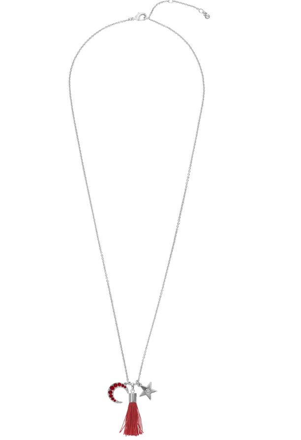SWAROVSKI AY-YILDIZ VE PÜSKÜL DETAYLI KISA KOLYE 5263866
