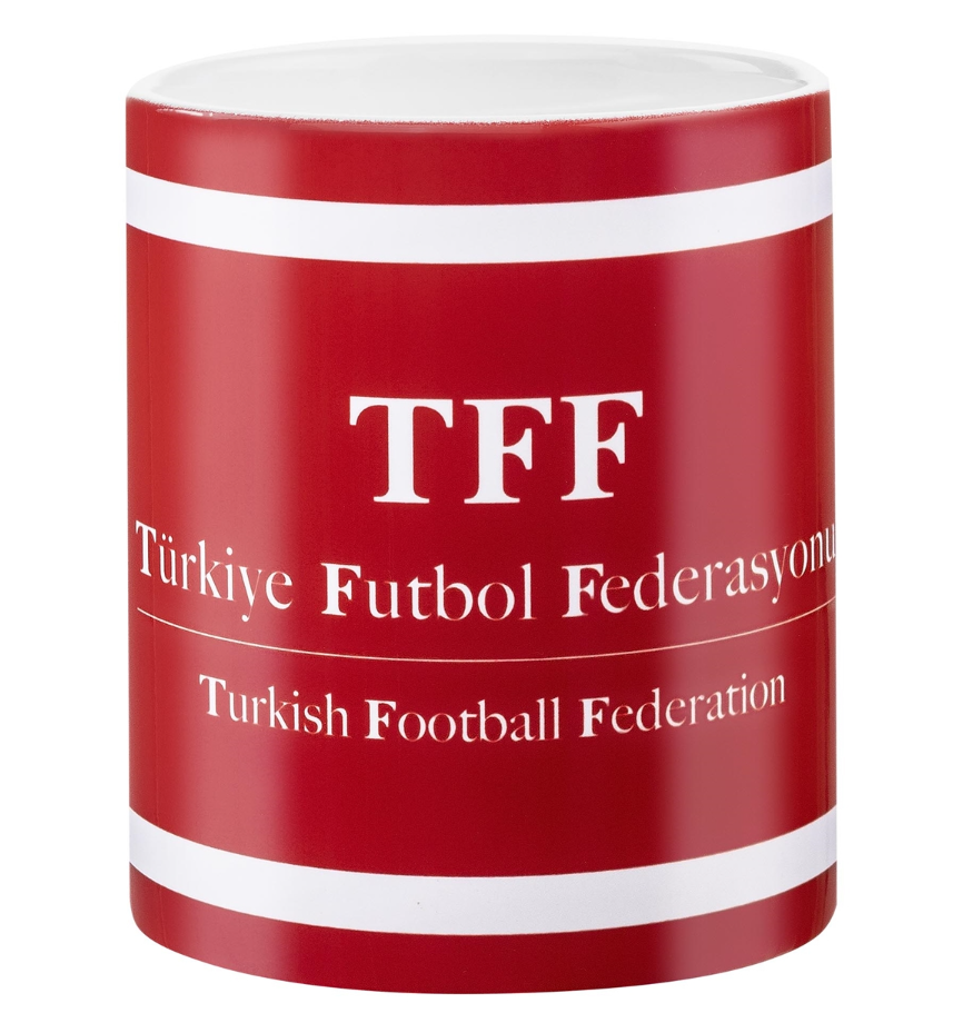 TÜRKİYE TFF PORSELEN KUPA KIRMIZI